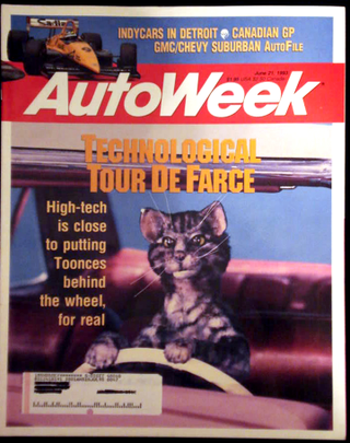 Illustration for article titled We once put Toonces on Autoweek